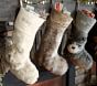 Gray Wolf Faux Fur Stocking