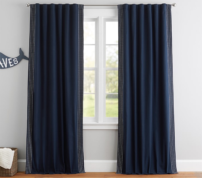 Stitched Border Blackout Curtain