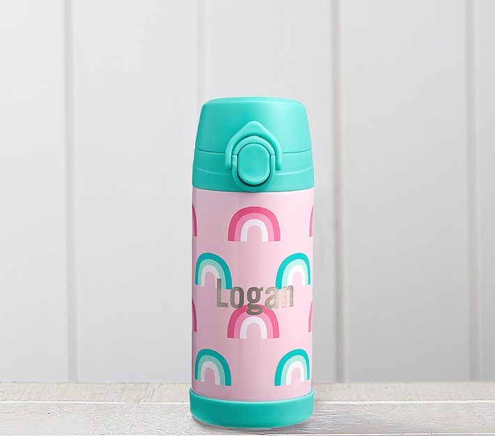 Mackenzie  Pink Mod Rainbow Regular Water Bottle