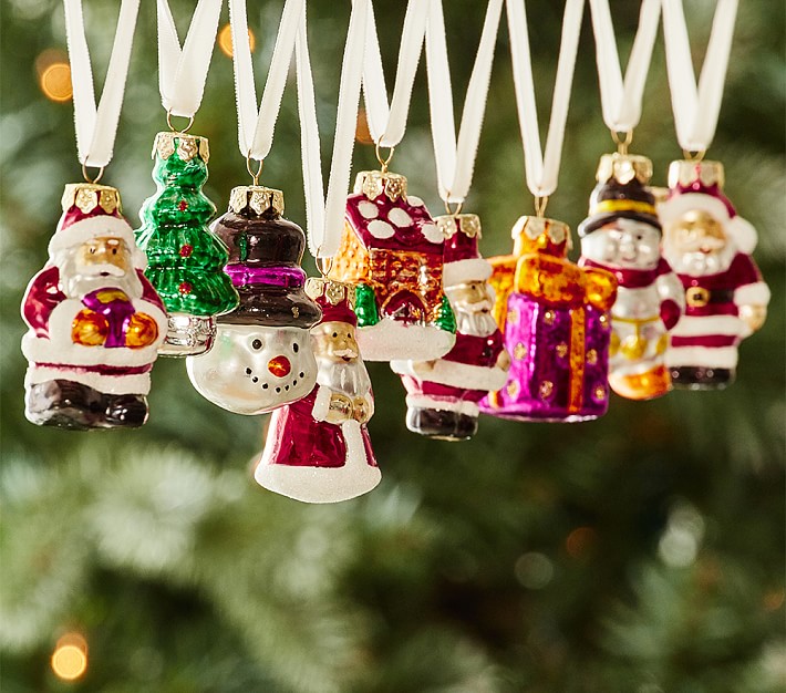 Mercury Glass Christmas Ornament Gift Set Pottery Barn Kids