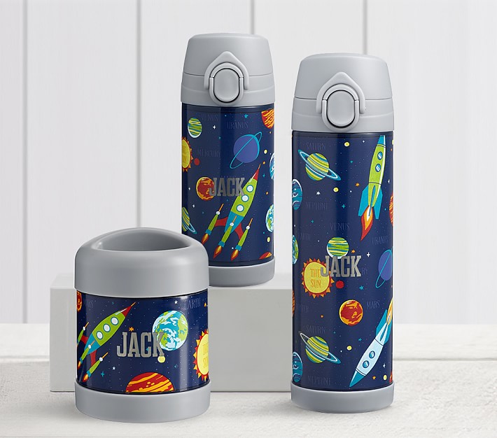 Mackenzie  Navy Solar System Glow-in-the-Dark Hot &amp; Cold Container