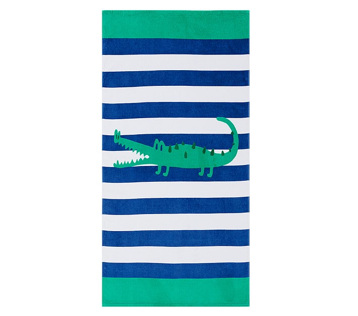 Alligator Classic Stripe Kid Beach Towel