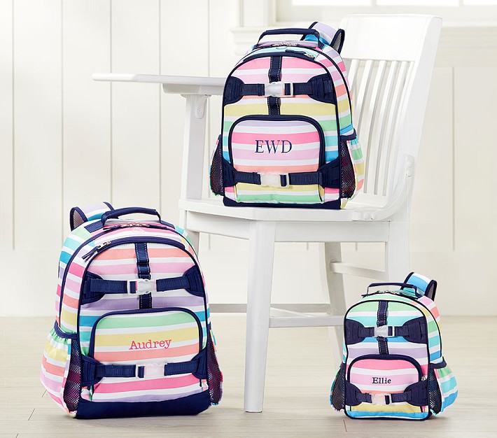 Mackenzie Sweet Rainbow Multi Stripe Backpack