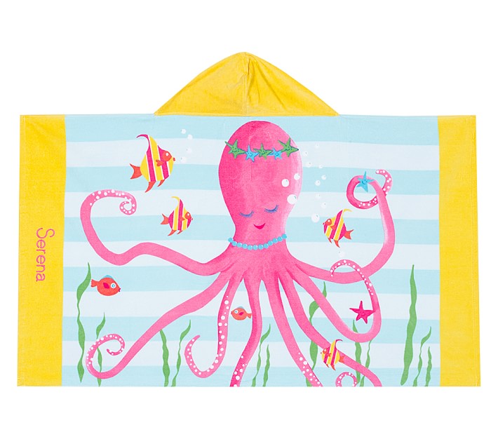 Classic Icon Octopus Kid Beach Hooded Towel