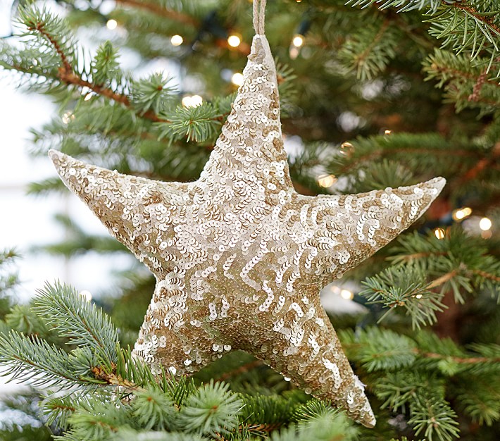 Oversized Sequin Star Ornament