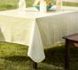 Yellow Gingham Coated Tablecloth