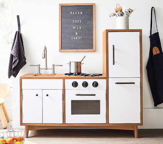 west elm x pbk My First Mid-Century Modern Play Kitchen | Pottery Barn Kids