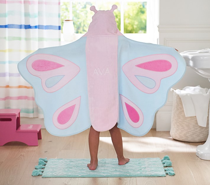 Butterfly Kid Hooded Towel