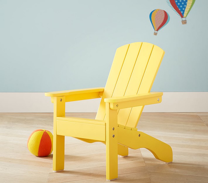 Bright Yellow Adirondack Chair