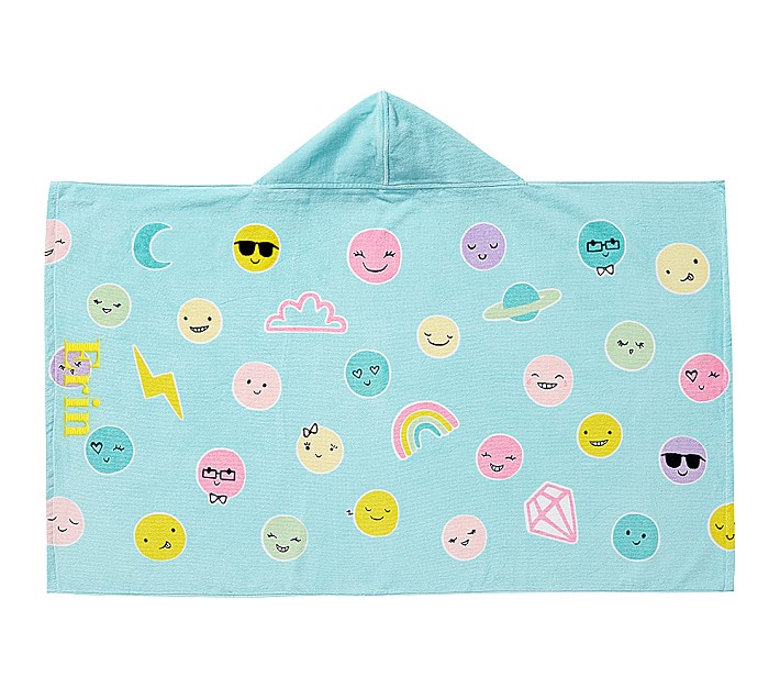 Funny Faces Kid Beach Hooded Towel