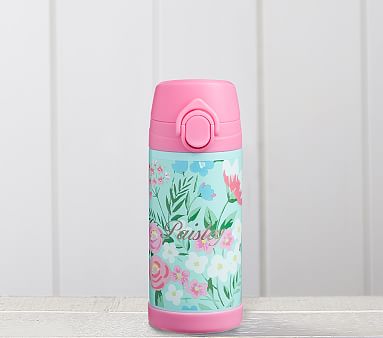 Aqua Bouquets Regular Kids Water Bottle | Pottery Barn Kids