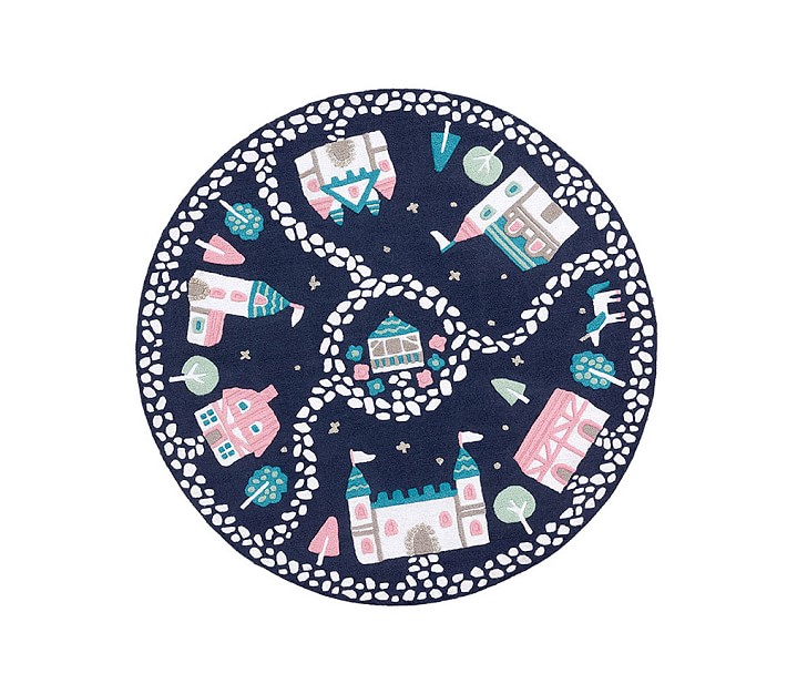 Castle Play Rug 7 ft Round