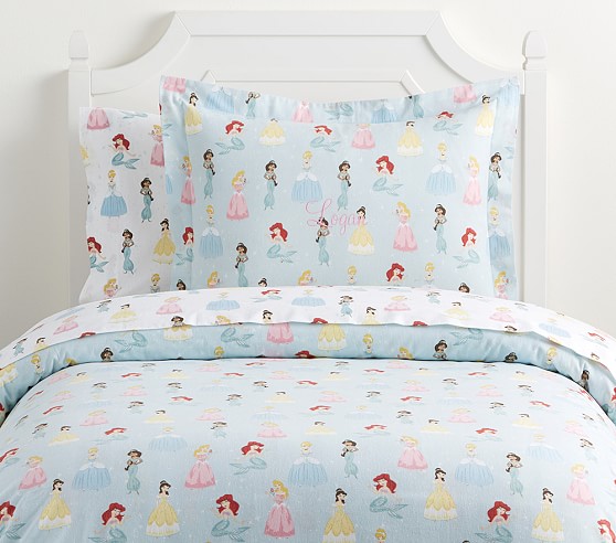 Disney Enchanted Princess Organic Flannel Kids' Duvet Cover | Pottery ...