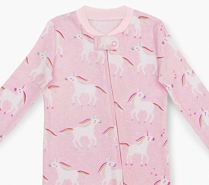 Rainbow Unicorn Organic Nursery Pajama