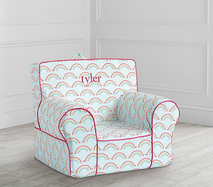 Light Blue Allover Print Rainbow Anywhere Chair<sup>&#174;</sup> Slipcover Only
