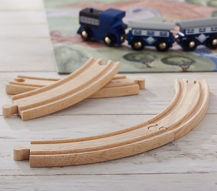 Wooden Curved Track Set
