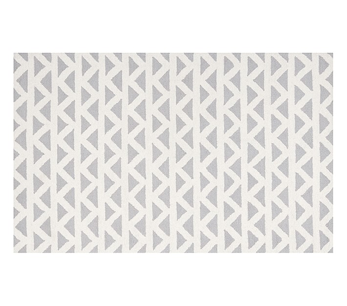 Triangles Rug - Gray