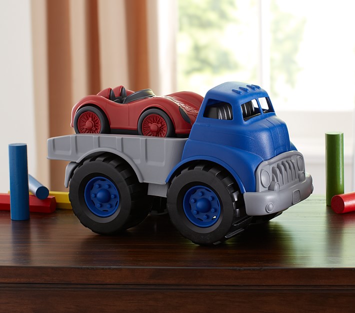 Green Toys&#8482; Flatbed Truck With Race car