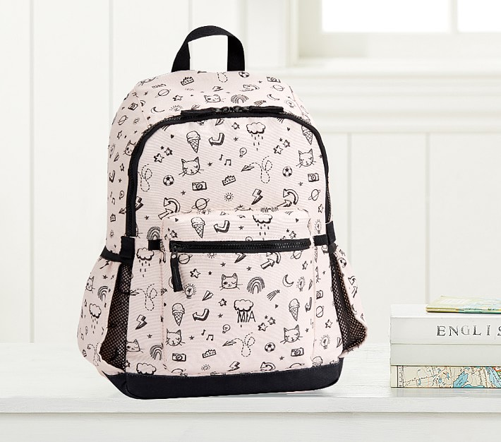 The Emily &amp; Meritt Pink Doodles Backpack