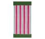 Nantucket Stripe Towel Green Pink