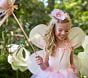 Toddler&#160;Pink Paper Flower Fairy Halloween Costume