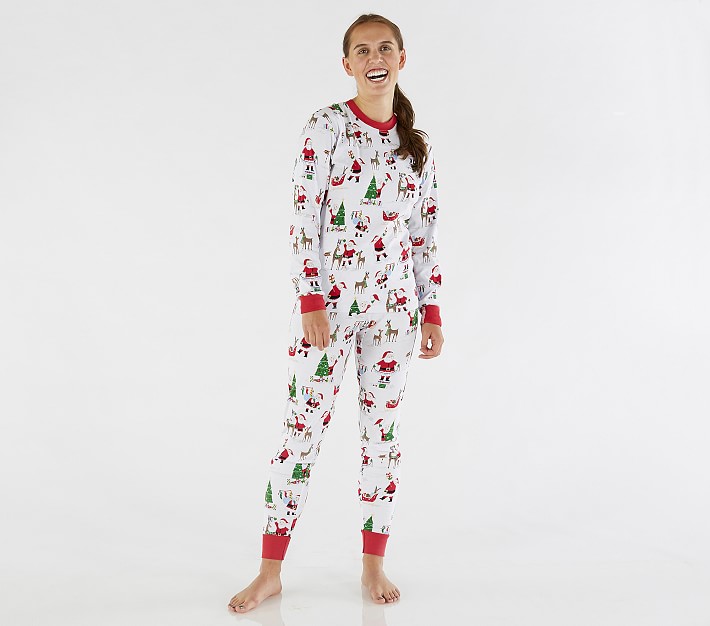 Jolly Santa Adult Pajama Set
