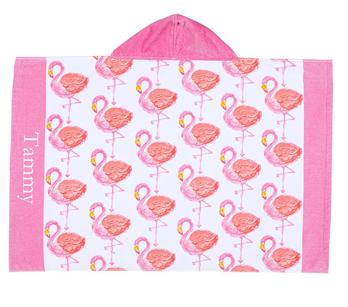 Ibiza Flamingo Baby Hooded Towel