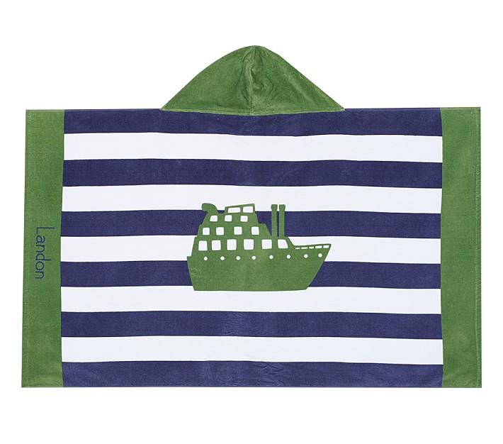 Classic Rugby Boat Kid Beach Hooded Towel