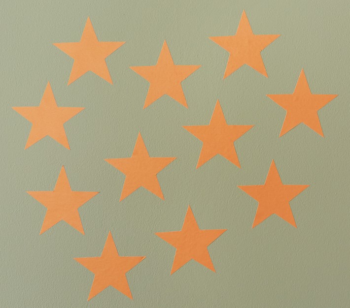 Orange Star Wall Decal Set