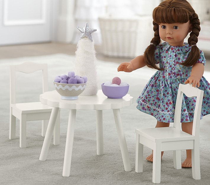 Doll Flower Table &#38; Chairs