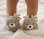 Nursery Faux-Fur Reindeer Slippers