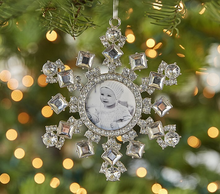 Monique Lhuillier Snowflake Frame Ornament