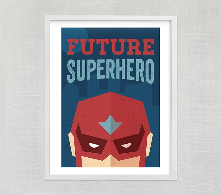 Minted&#174 He's a Future Superhero Wall Art by Jennifer Morehead