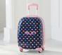 Navy Multicolor Heart Hard Sided Spinner Luggage