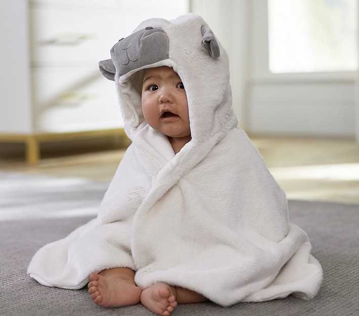 Monique Lhuillier Lamb Baby Hooded Towel