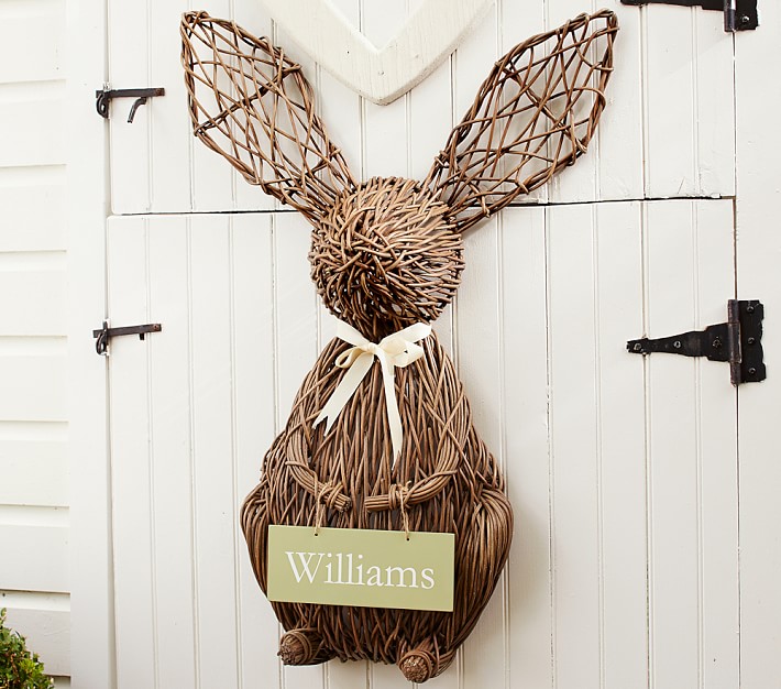 Vine Bunny Door Sign