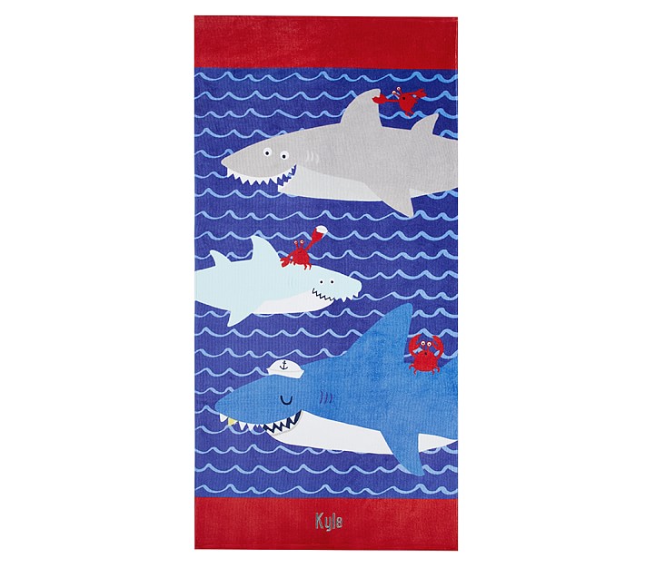 Fun Sharks Mini Beach Towel