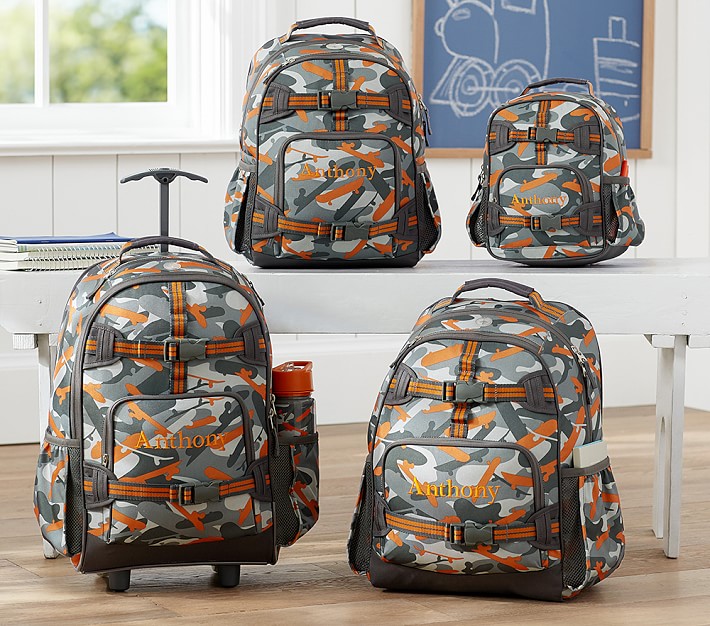 Mackenzie Orange Camo Backpacks
