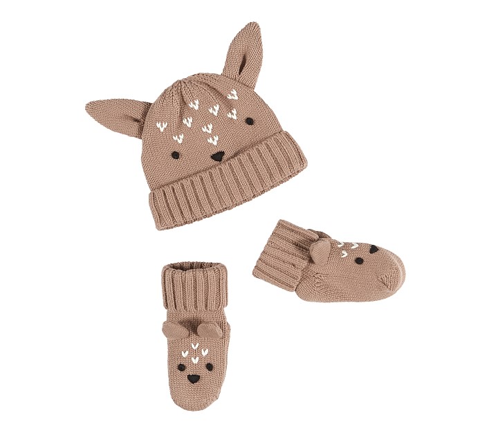 Fawn Hat and Bootie Sets