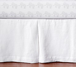 European Linen Crib Skirt