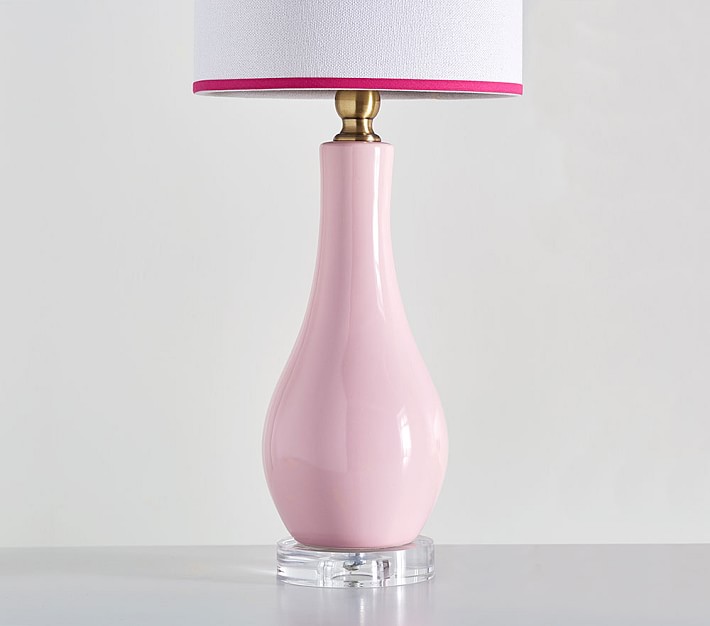 Pink Ceramic Bottle Base