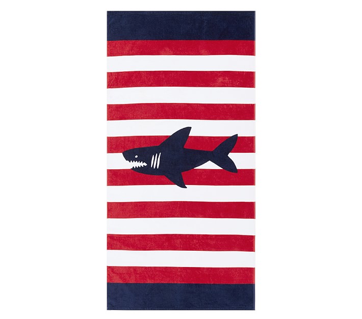 Shark Classic Stripe Kid Beach Towel