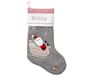 Santa in Sled Quilted Stocking