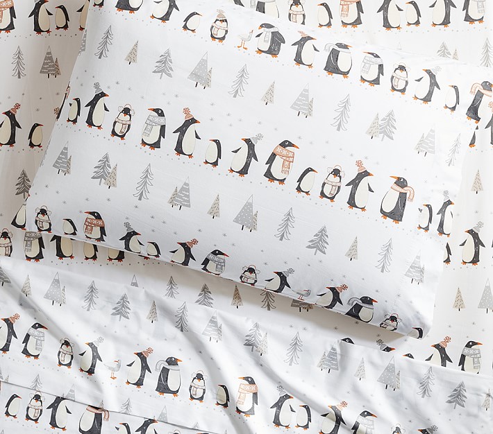 Winter Penguin Sheet Set &amp; Pillowcases
