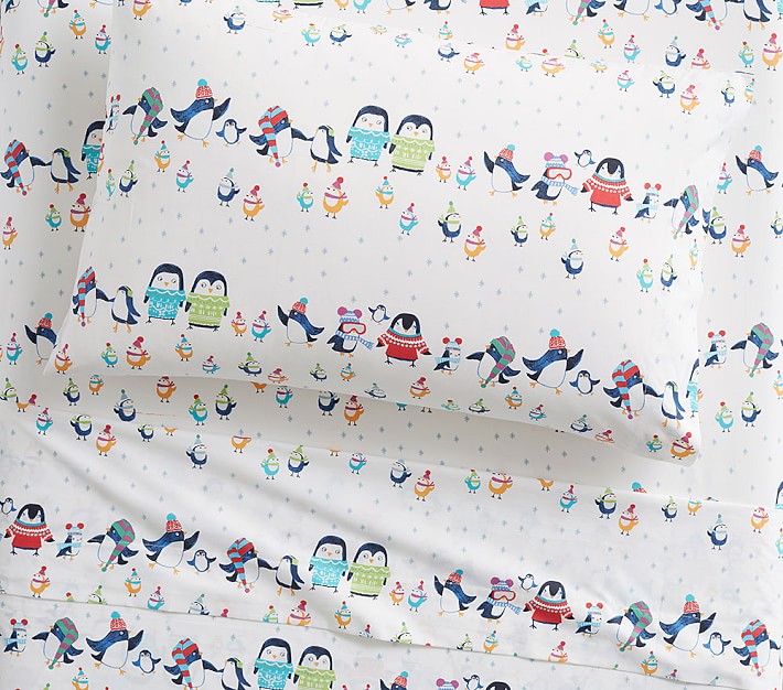 Icy Penguin Organic Sheet Set &amp; Pillowcases
