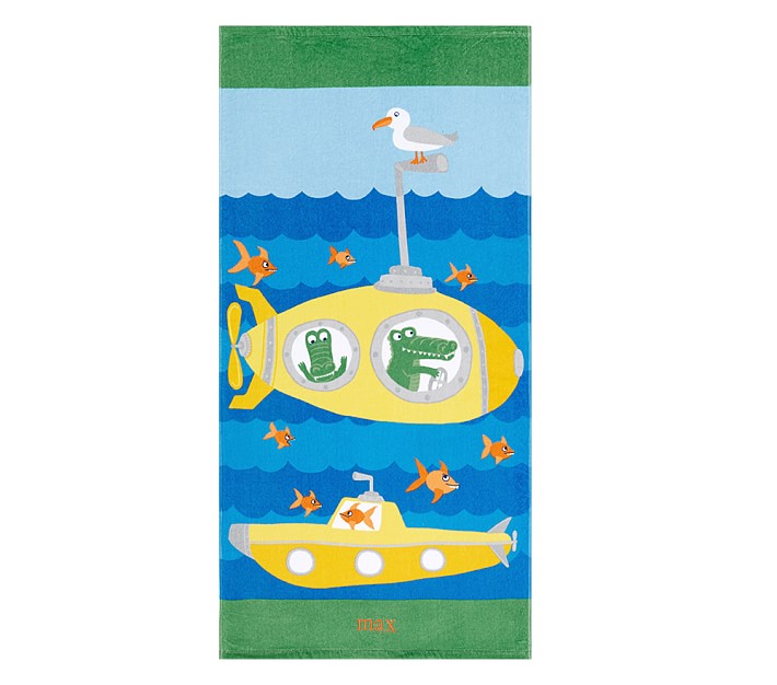 Classic Submarine Mini Beach Towel