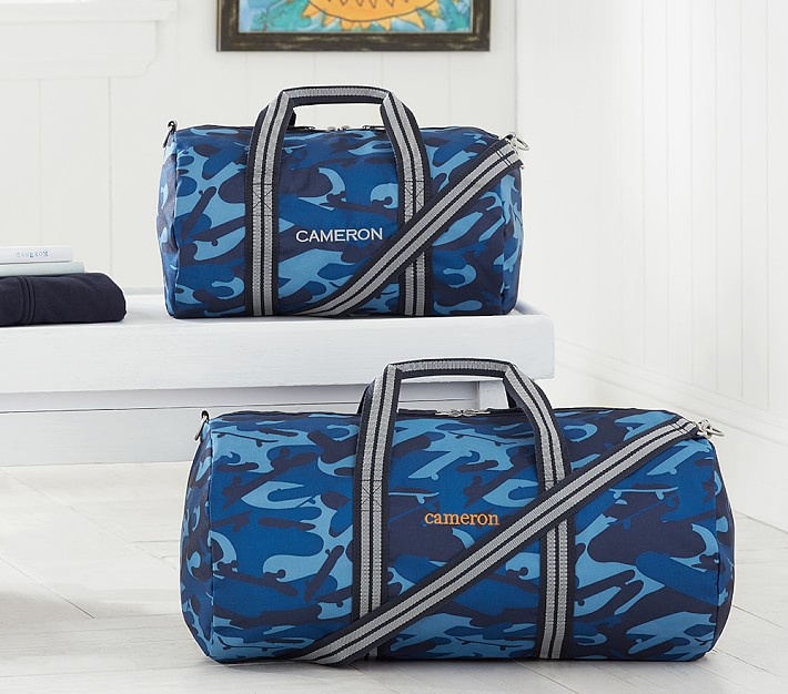 Mackenzie Blue Camo Duffle Bag
