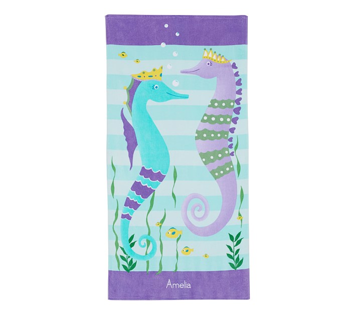 Classic Icon Seahorse Mini Towel