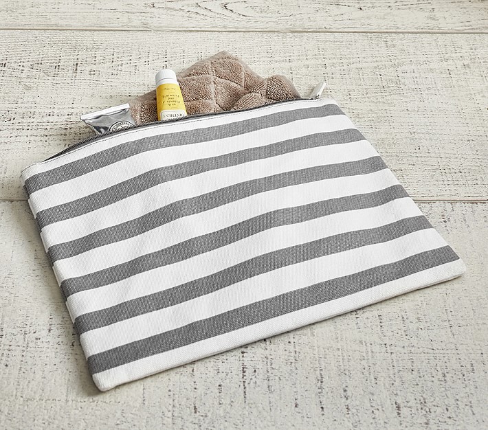 Gray Breton Stripe Harper Wet&#47;Dry Bag