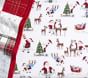 Jolly Santa Organic Flannel Crib Fitted Sheet